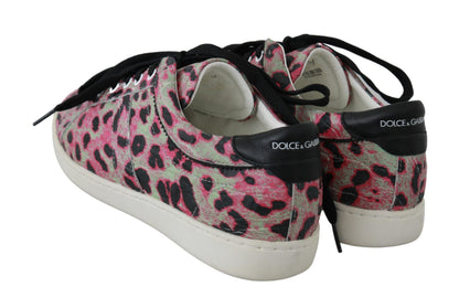 Dolce & Gabbana Multicolor Crocodile Leather Sneakers