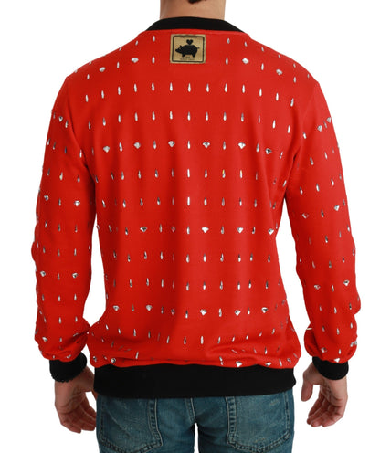 Dolce & Gabbana Red Crystal Pig of the Sweater