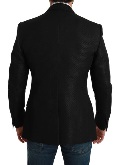 Dolce & Gabbana Black Slim Fit Jacket Martini Blazer