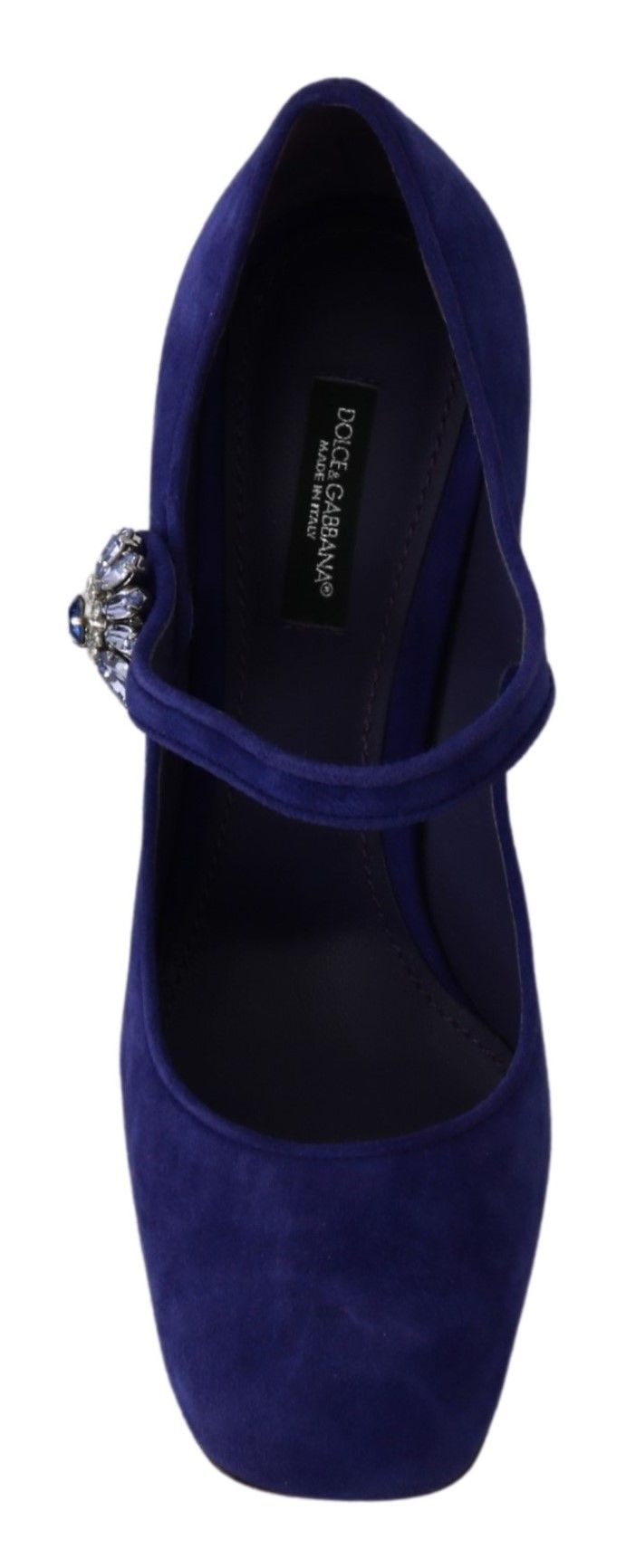 Dolce & Gabbana Purple Suede Crystal Pumps Heels 신발