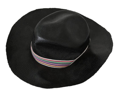 의상 National Black Wide Brim Cowboy Solid Hat