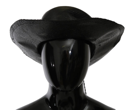 의상 National Black Wide Brim Cowboy Solid Hat