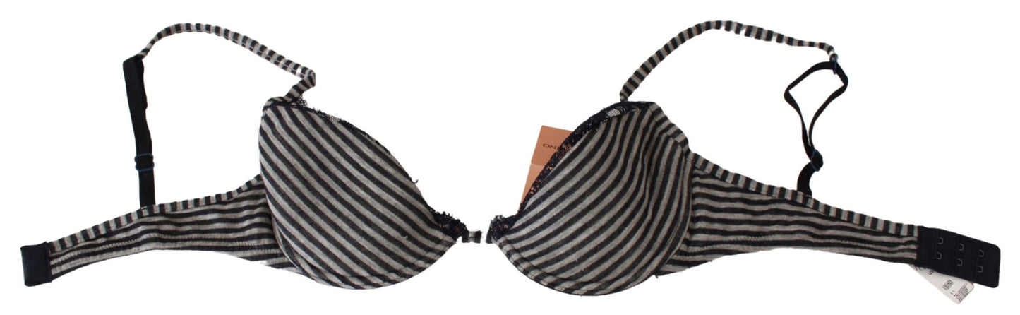 Ermanno Scervino Blue Stripes 레이스 Reggiseno 브라 속옷