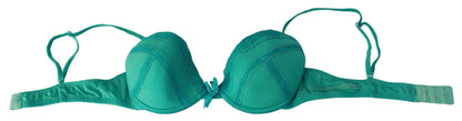 Ermanno Scervino Green Push Up Bra 100%면 속옷