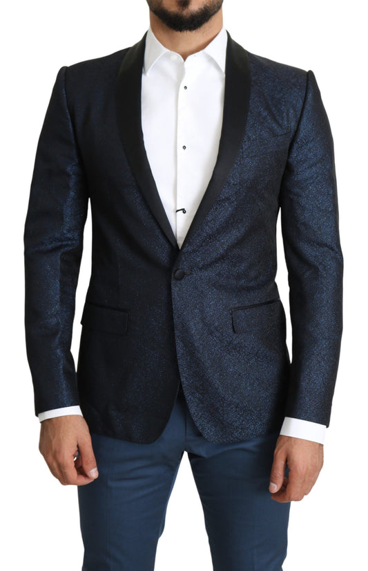 Dolce & Gabbana Blue Slim Fit 재킷 코트 Martini Blazer