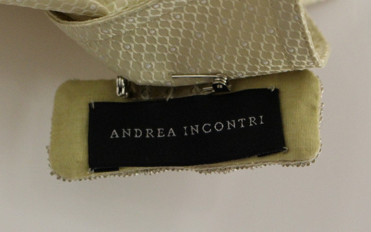 Andrea Incontri Beige ärmelloses Blusenoberteil