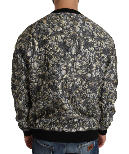 Mehrfarbiger SAMBA-Jacquard-Palmenpullover von Dolce &amp; Gabbana