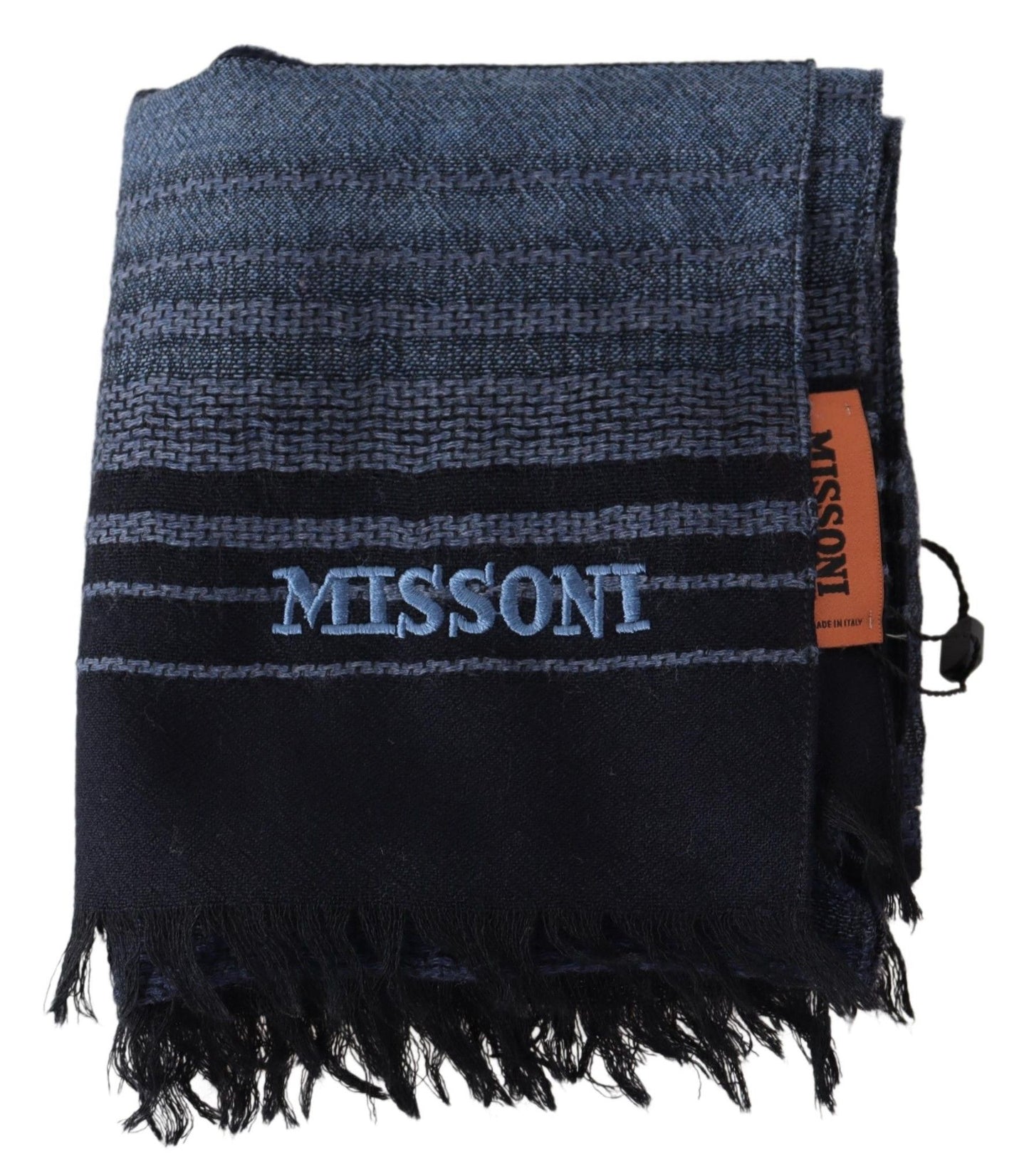 Mehrfarbig gemusterter Unisex-Halswickelschal aus Wolle von Missoni