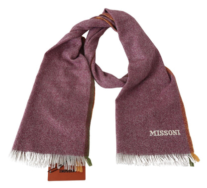 Missoni Maroon Unisex-Wickelschal aus 100 % Kaschmir