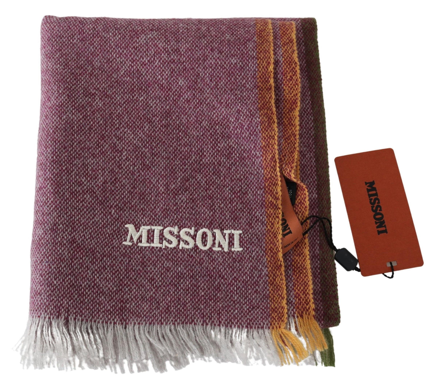 Missoni Maroon Unisex-Wickelschal aus 100 % Kaschmir