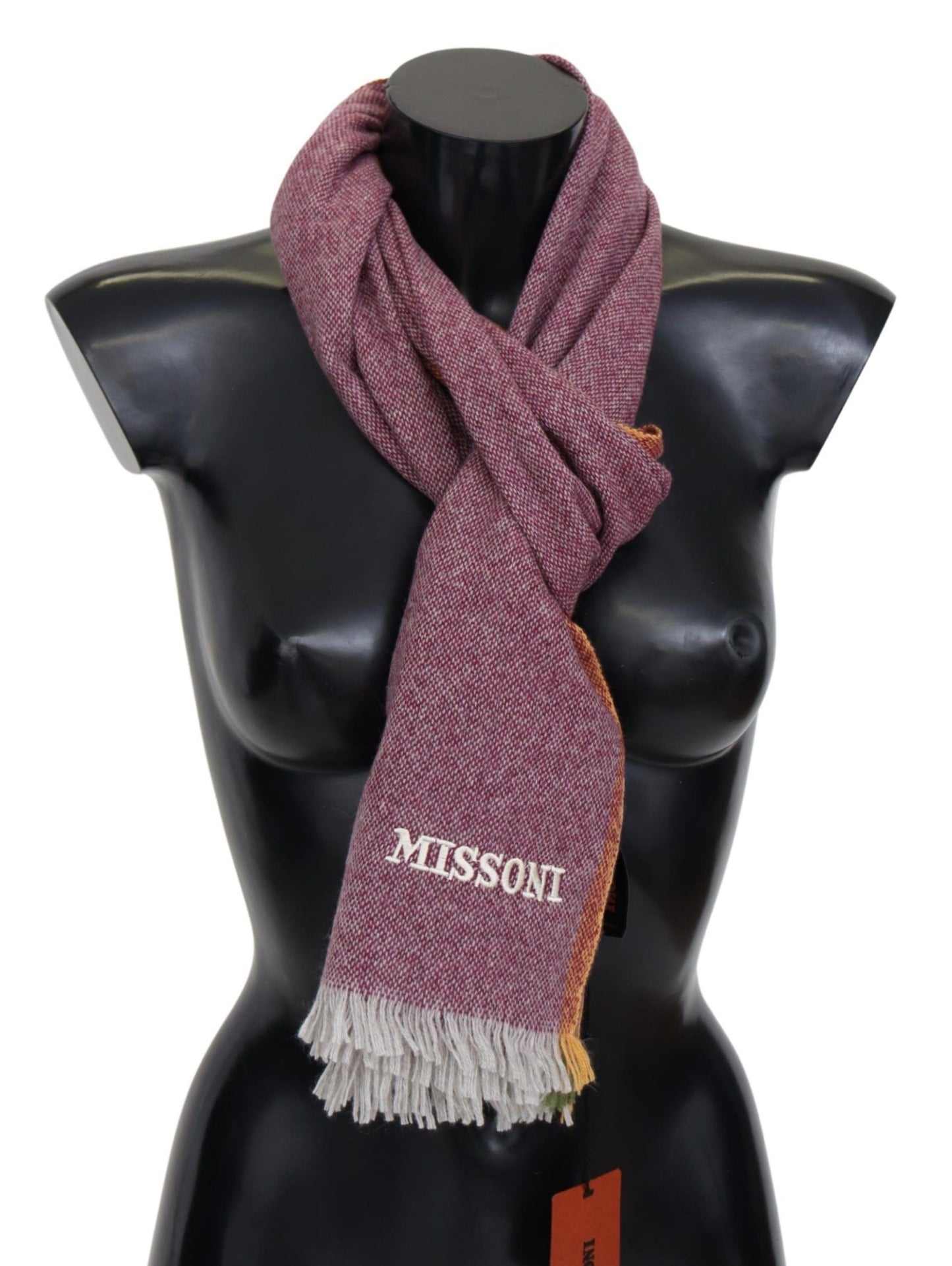 Missoni Maroon Unisex-Wickelschal aus 100 % Kaschmir