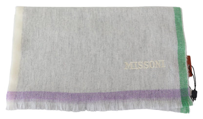 Missoni Beige 100 % Kaschmir Unisex Wickelschal