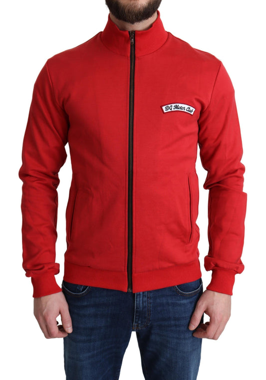 Dolce &amp; Gabbana Red DG Motor Club Strickjacke mit Reißverschluss