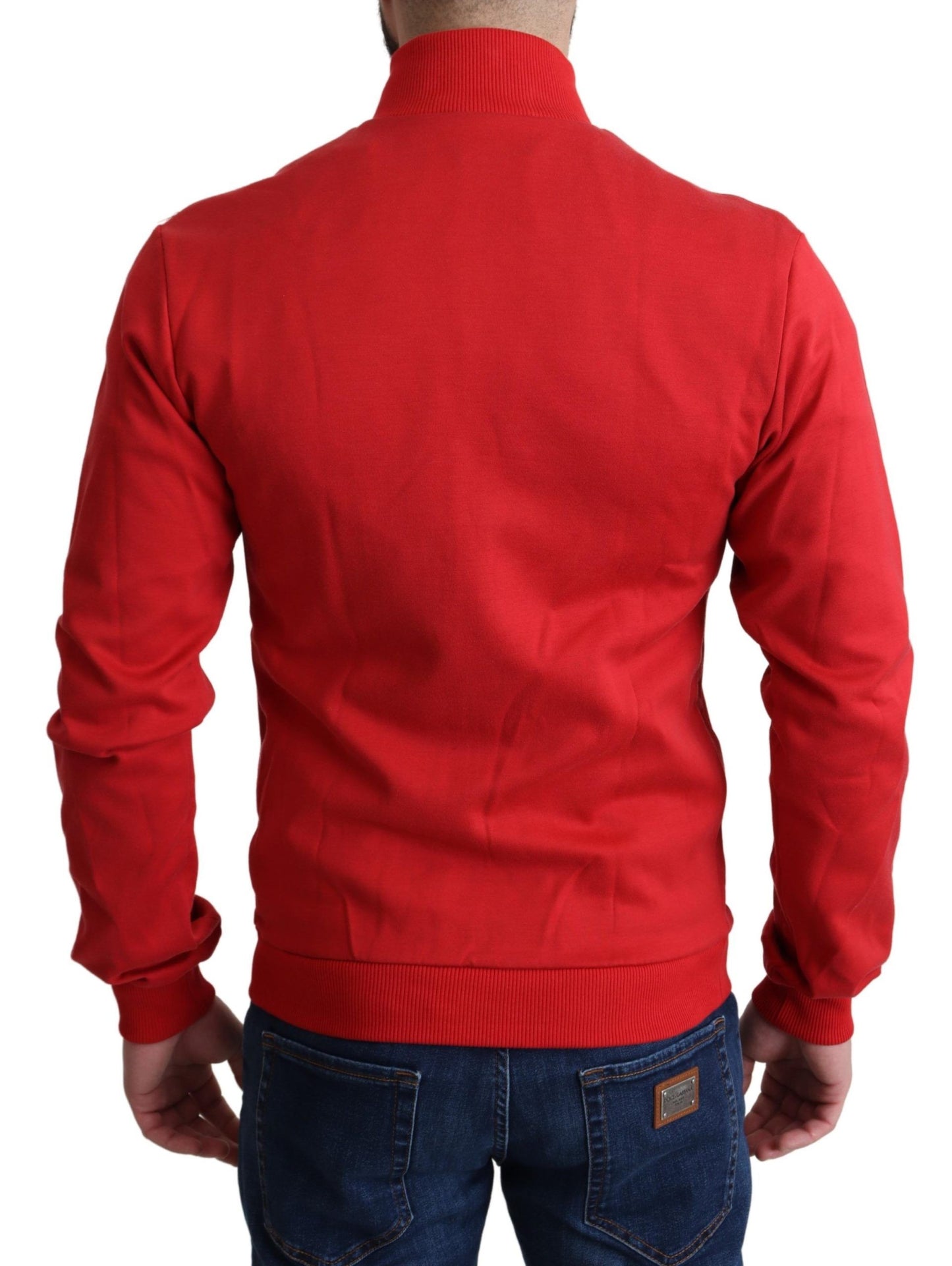 Dolce &amp; Gabbana Red DG Motor Club Strickjacke mit Reißverschluss