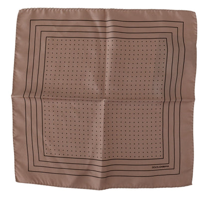 Dolce & Gabbana Elegant Silk Dot Pocket Square