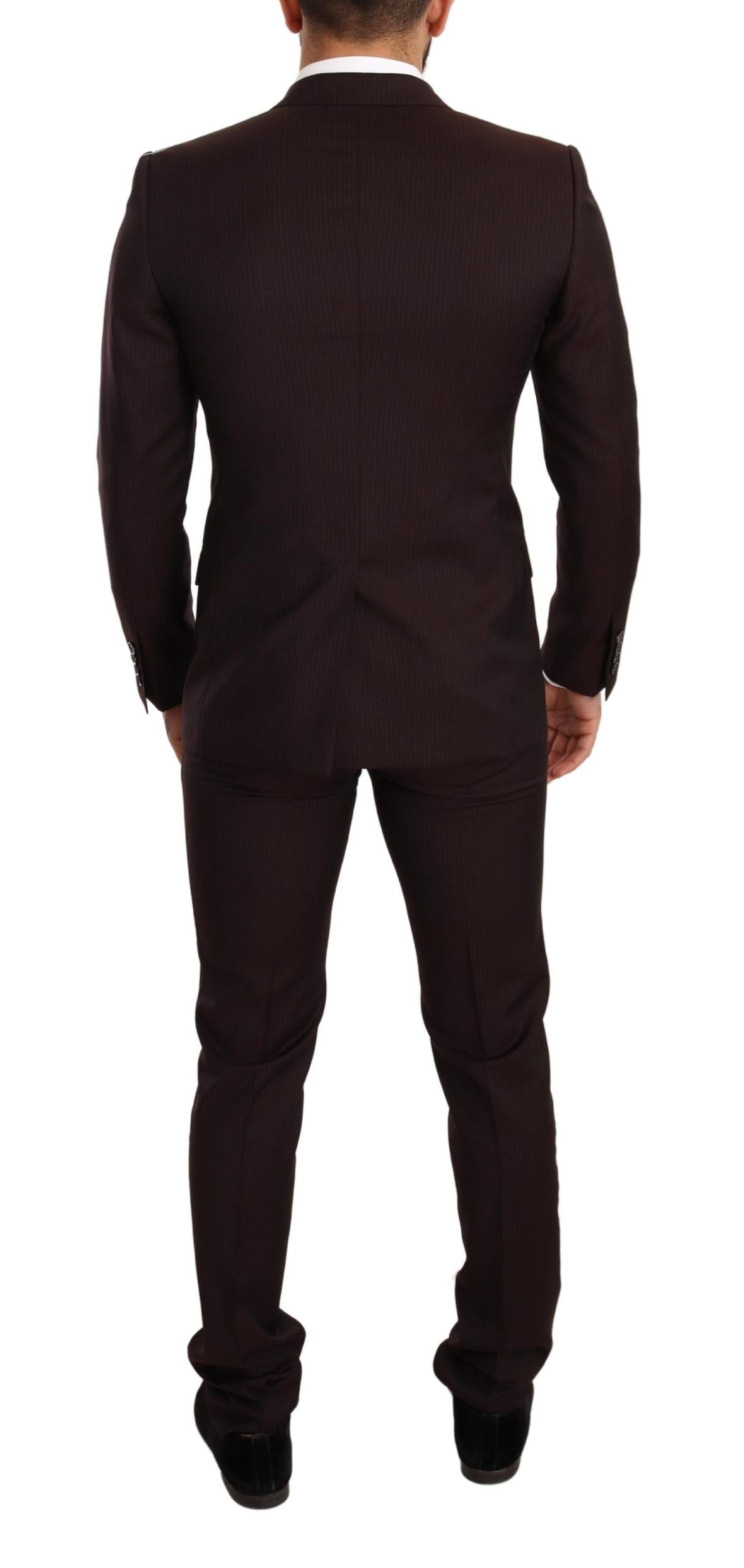 Dolce & Gabbana Bordeaux Wool Martini Slim Fit Suit