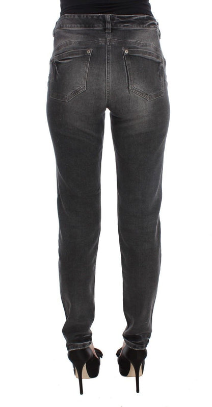 Ermanno Scervino Stretch-Jeanshose aus Baumwollmischung in grauer Waschung