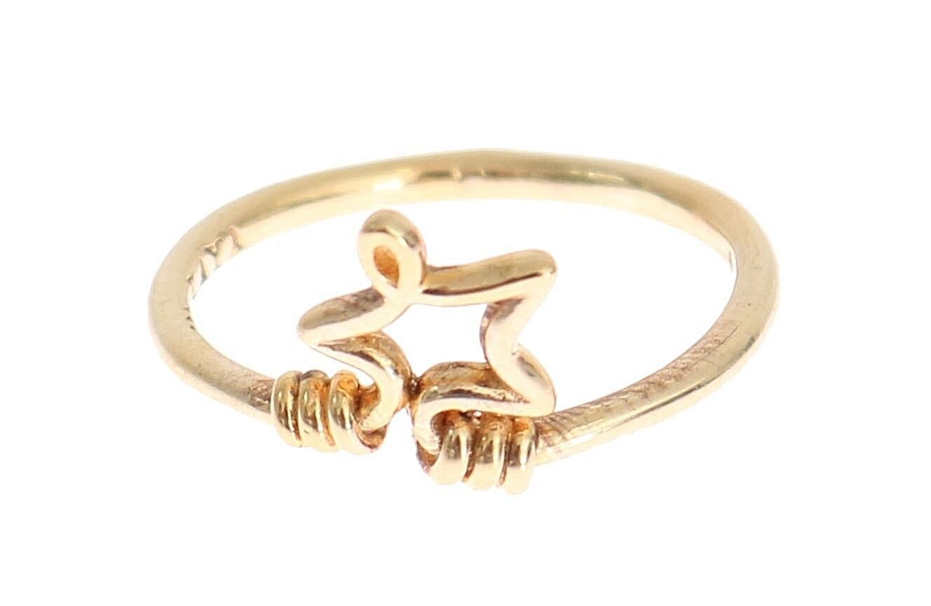 Nialaya Elegant Gold-Plated Sterling Silver Ring