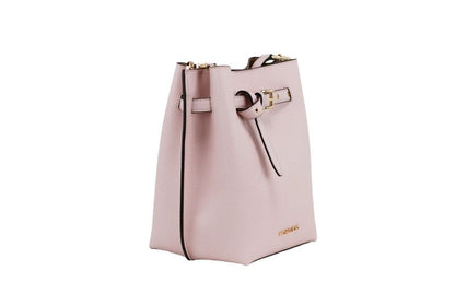 Michael Kors Emilia Small Powder Blush Pebble Leather Bucket Messenger 핸드백