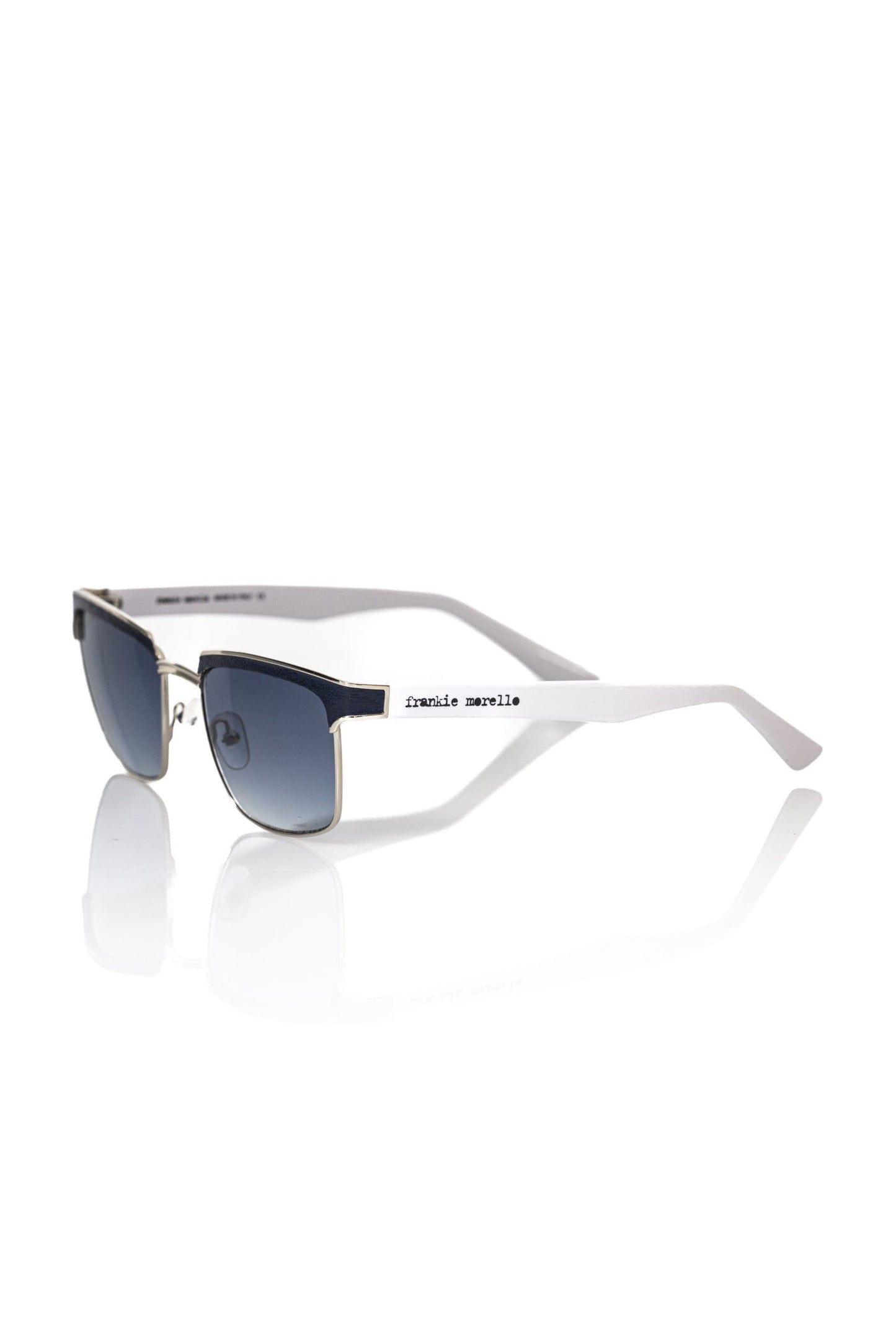 Frankie Morello Black Metallic Men Sunglass