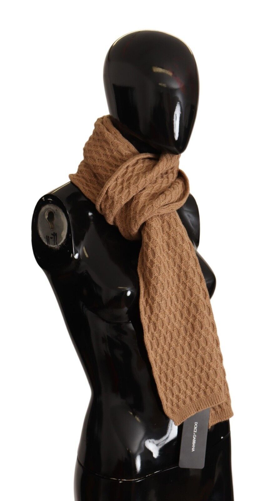 Dolce & Gabbana Elegant Dark Brown Knitted Scarf