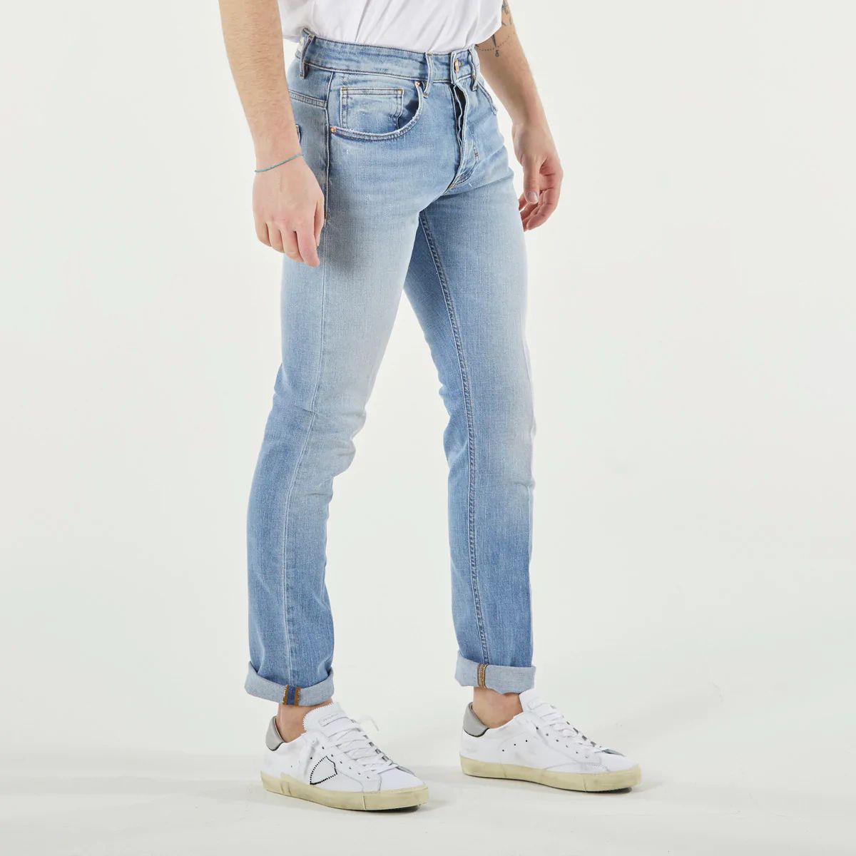 Don The Fuller Hellblaue Baumwolljeans und -hose