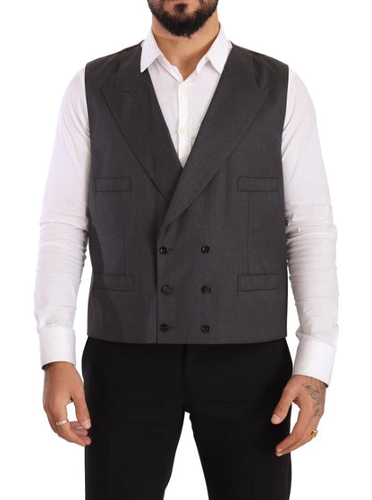 Dolce & Gabbana Grey Double Breasted 2 조각 Sicilia Blazer