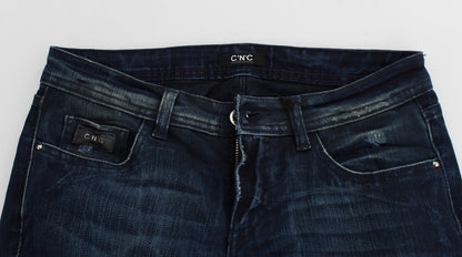 Costume National Chic Slim Fit Skinny Blue Jeans