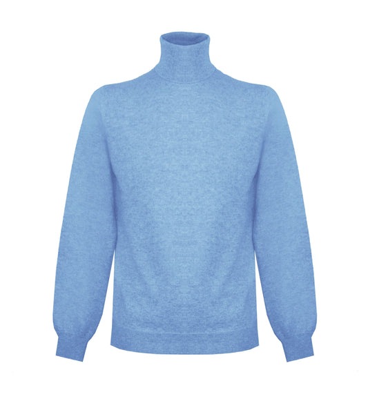 Malo Ice Blue Cashmere Men Sweater