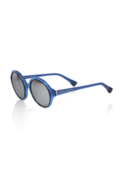 Frankie Morello Blue Acetate Women Sunglass