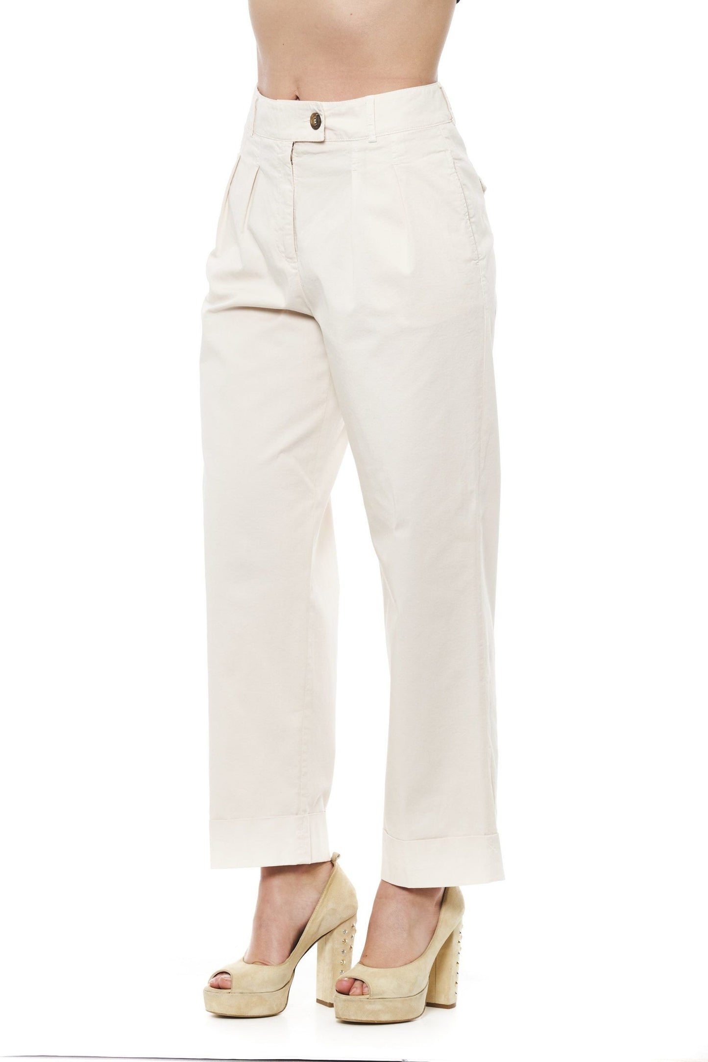 Peserico Beige Baumwolljeans und -hosen