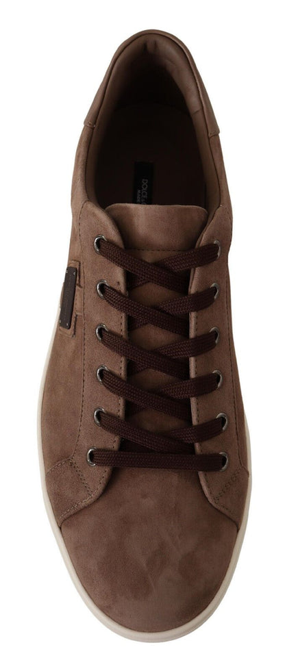 Dolce &amp; Gabbana braune Wildleder-Sneakers