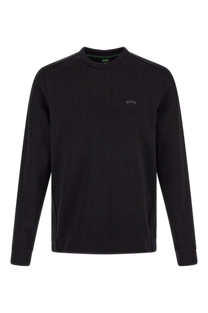 Hugo Boss Black Cotton 로고 세부 셔츠