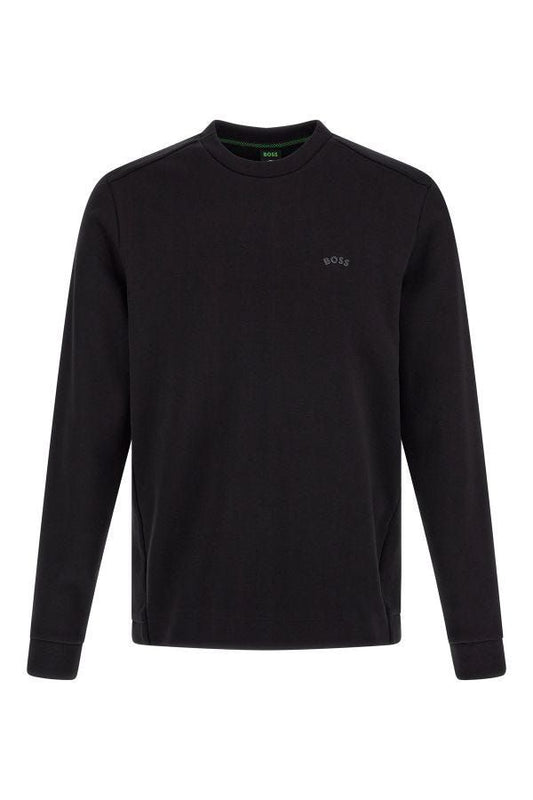 Hugo Boss Black Cotton 로고 세부 셔츠