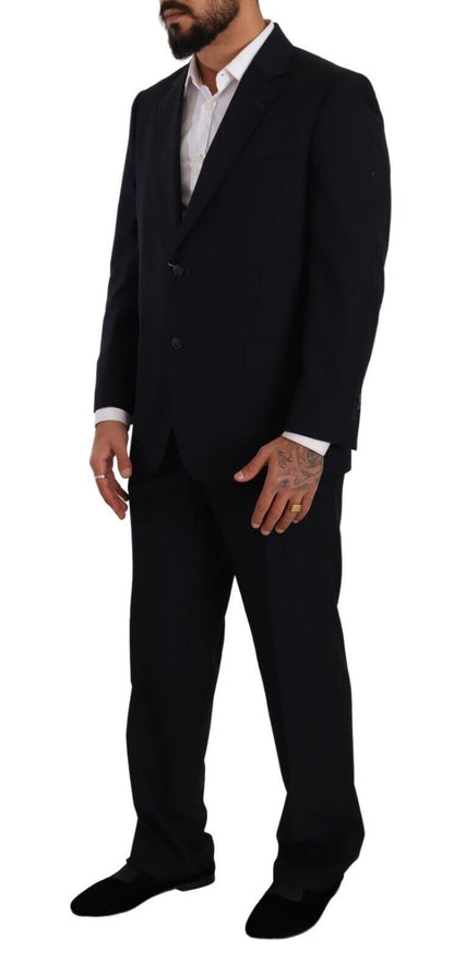 Domenico Tagliente Elegant Black Two-Piece Suit Ensemble