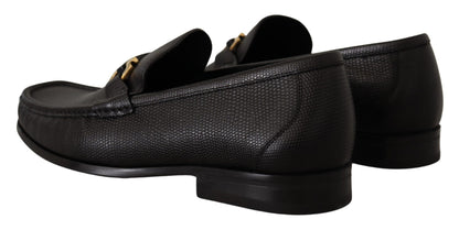 Salvatore Ferragamo Schwarze Mokassins-Loafer-Schuhe aus Kalbsleder