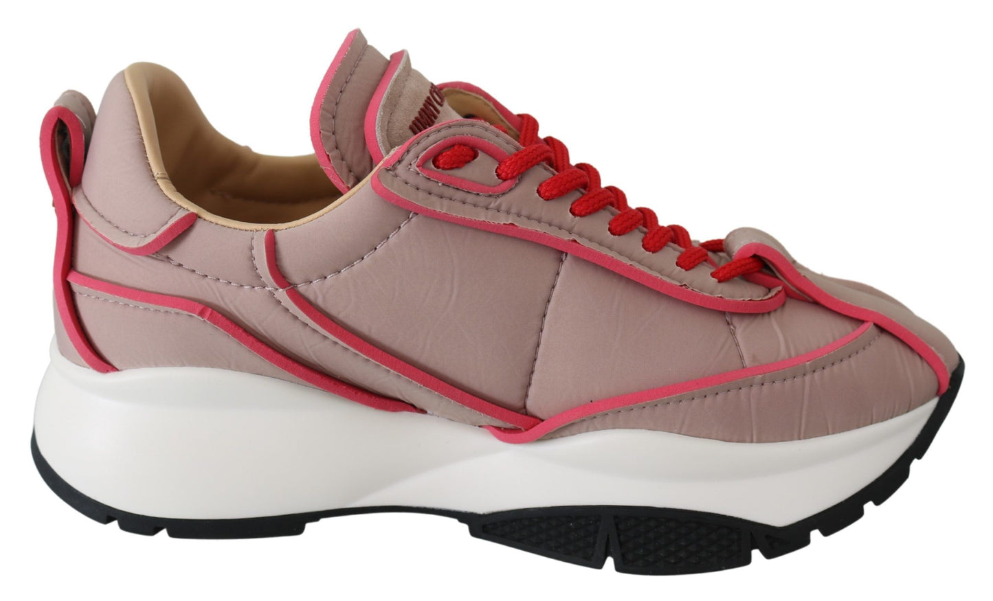 Jimmy Choo Ballet Pink und Red Raine Sneakers