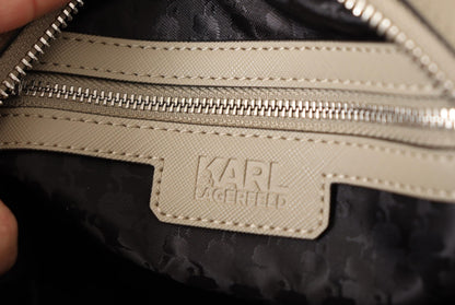 Karl Lagerfeld Salbeigrüne Schulter- und Handtasche aus Polyurethan