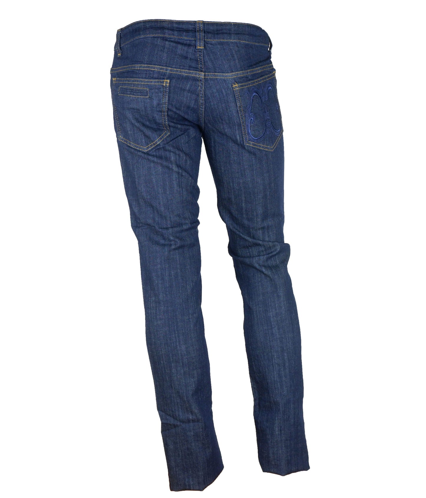 Cavalli Class Blue Cotton Jeans & Pants