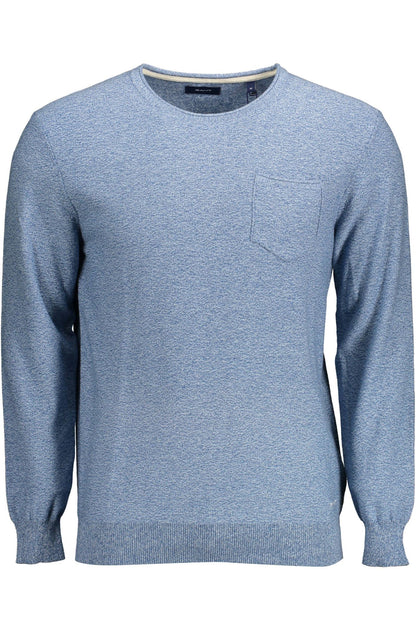 Gant Light Blue Cotton Men Sweater