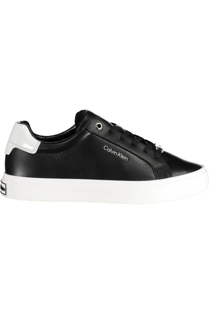 Calvin Klein Black Leather Women Sneaker