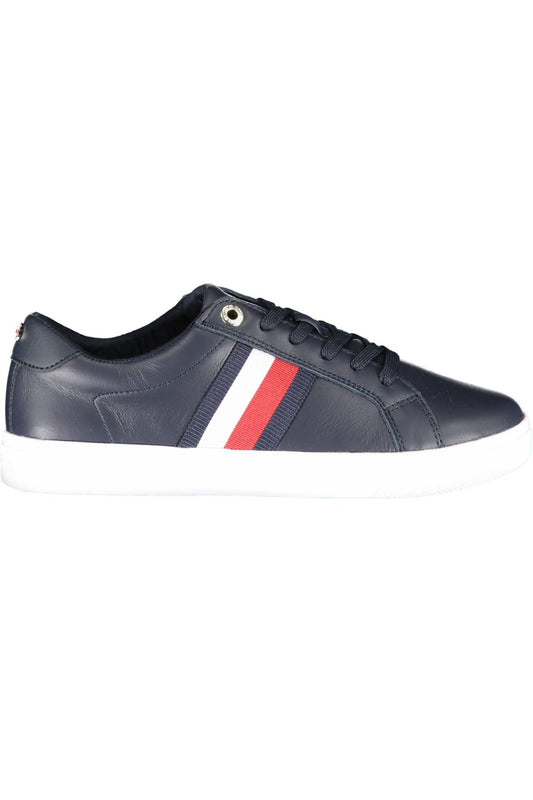 Tommy Hilfiger Blue Leather Women Sneaker