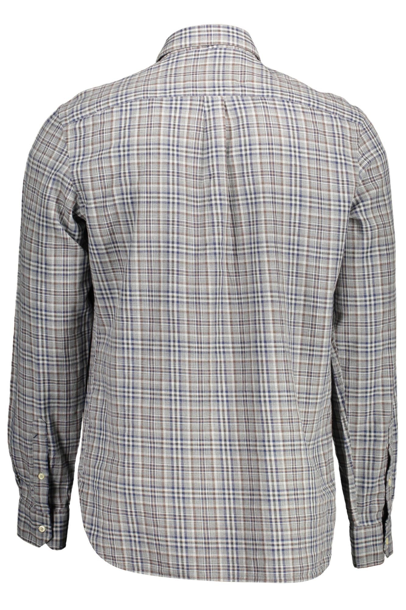 U.S. POLO ASSN. Gray Cotton Men Shirt