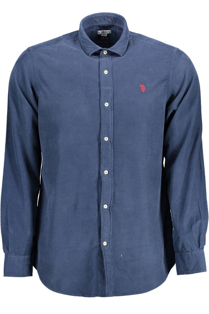 U.S. POLO ASSN. Blue Cotton Men Shirt