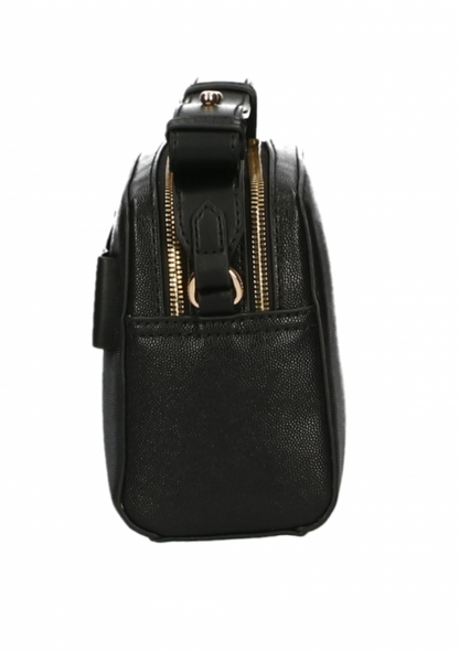 Plein Sport Sleek Black Double-Zip Crossbody Bag