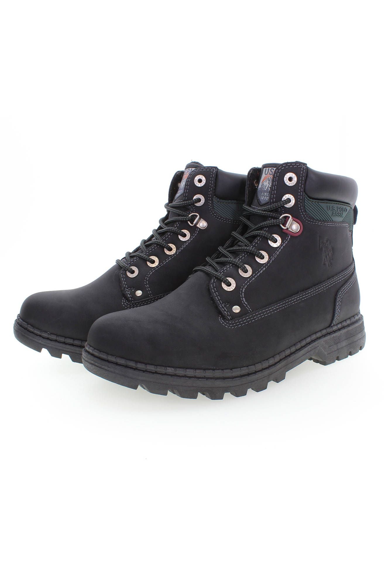 U.S. POLO ASSN. Black Polyester Men Boot