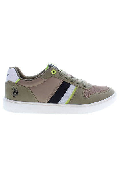 U.S. POLO ASSN. Green Polyester Men Sneaker