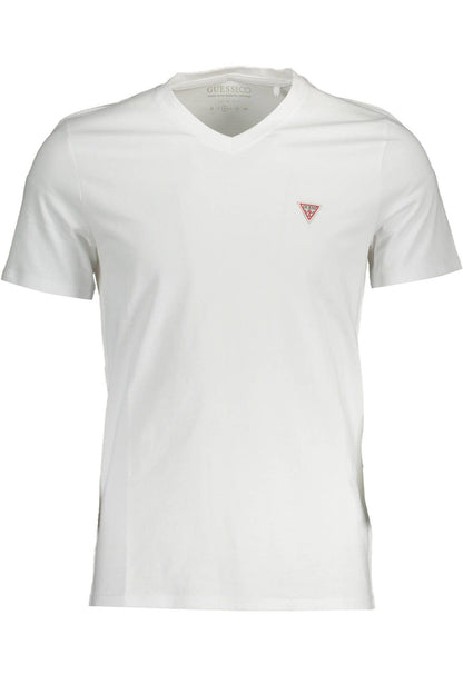 Guess Jeans White Cotton Men TShirt