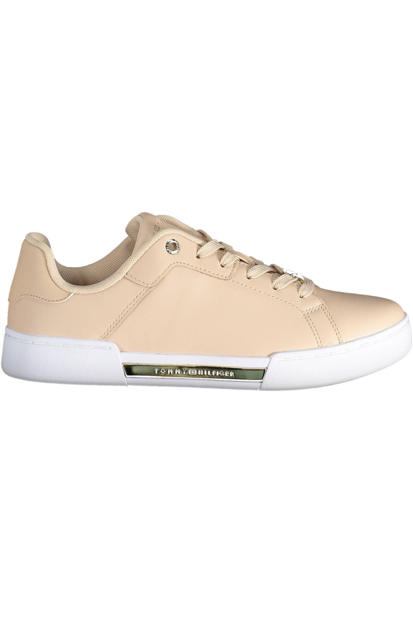 Tommy Hilfiger Pink Leather Women Sneaker