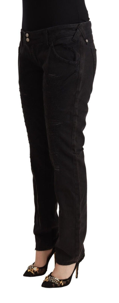 CYCLE Chic Low Waist Black Slim Fit Jeans